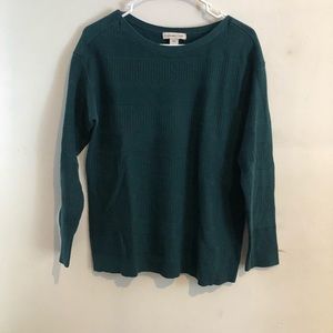 Coldwater creek sweater/ jade green/ L